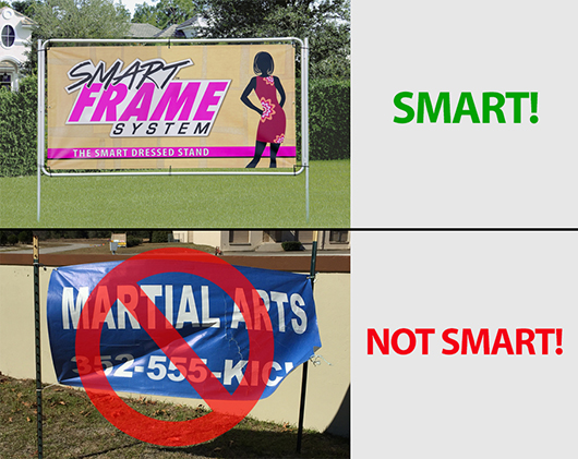 Smart Outdoor Banner Frame