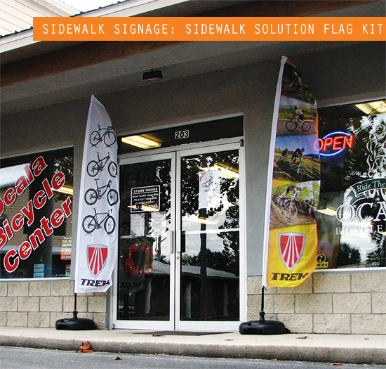 Sidewalk Signs - Feather Flag Kit