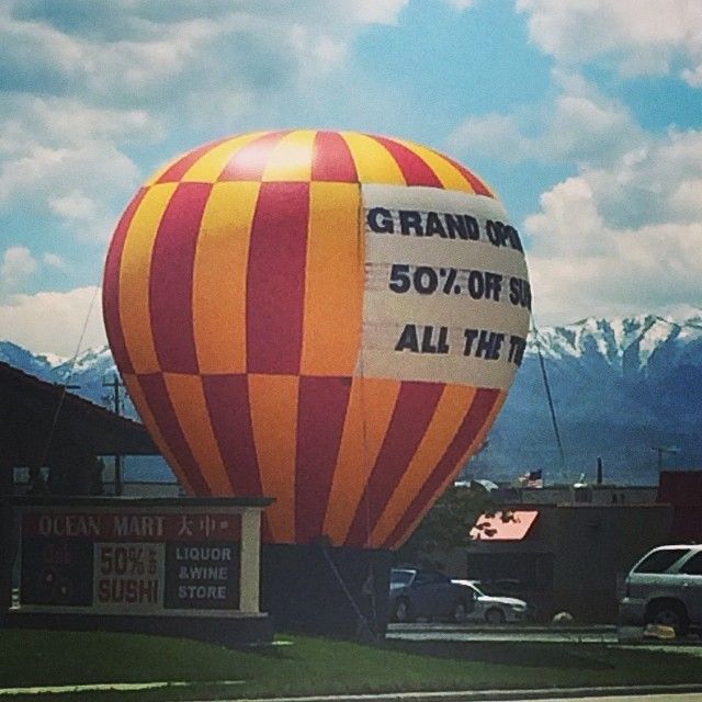 Hot Air Balloon Banner Advertising