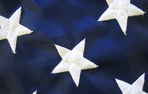 American Flag Embroidered Stars