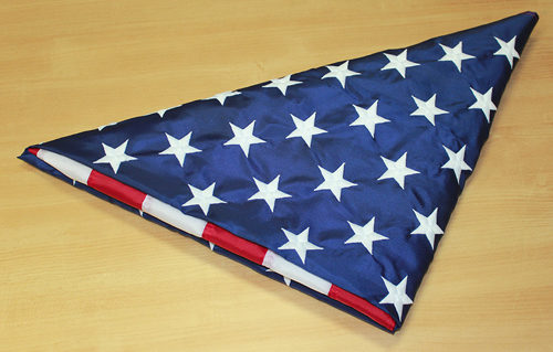 American Flag Triangle Fold