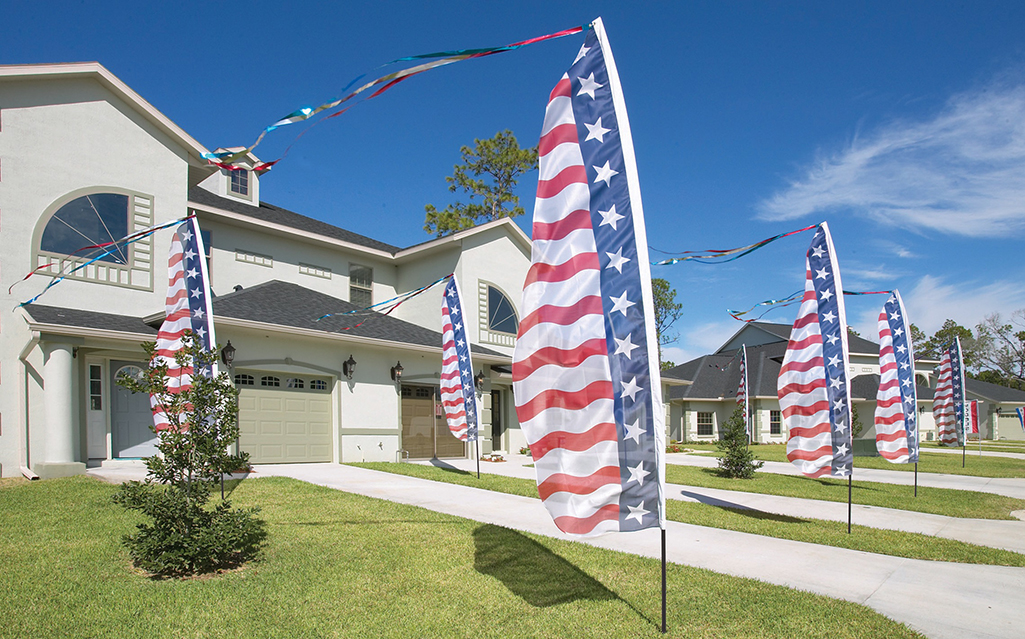 decorative patriotic swooper flags