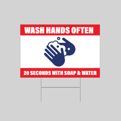 Hand Washing Yard Sign