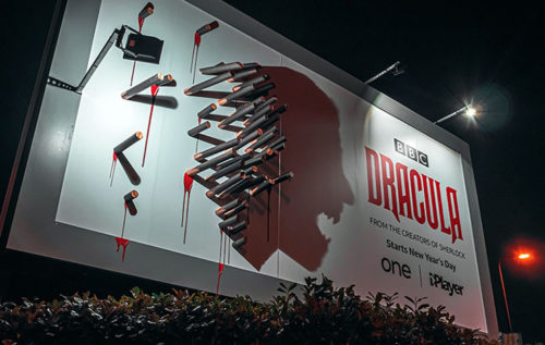 dracula billboard custom banner advertising 