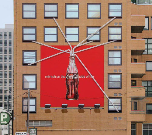 Coca Cola billboard custom banner advertising 
